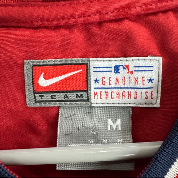 Anaheim Angels Vintage Nike Team Warm Up Pullover Jacket Windbreaker Size Medium - Picture 3 of 9